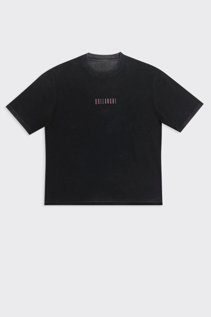 Pretty Qllnch Vintage Dyed T-Shirt – Black