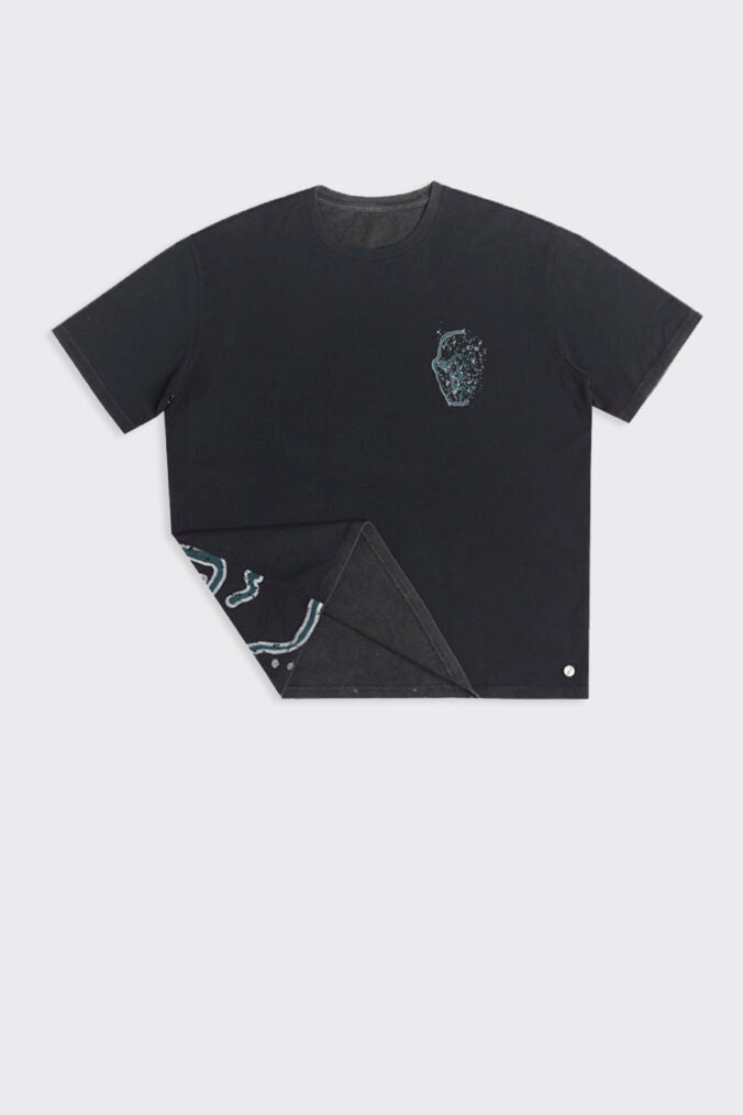 2faces Washed T-Shirt – Siyah