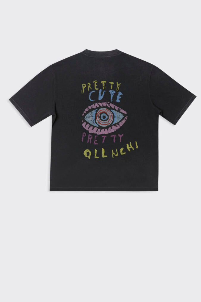 Pretty Qllnch Vintage Dyed T-Shirt – Siyah