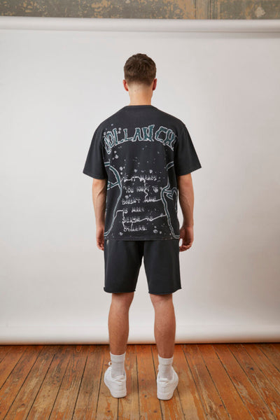 2faces Washed T-Shirt – Black